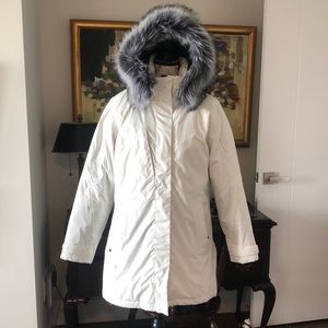 🔥 Stormtech Icebreaker Down Long Parka with Faux Fur Collar Size Large 🔥